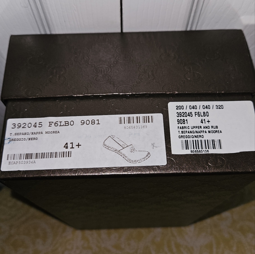 Authentic Gucci Black and Cream Women's Espadrilles - Picture 9 of 10